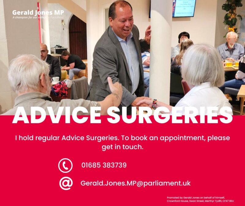 Image of Gerald Jones with residents.