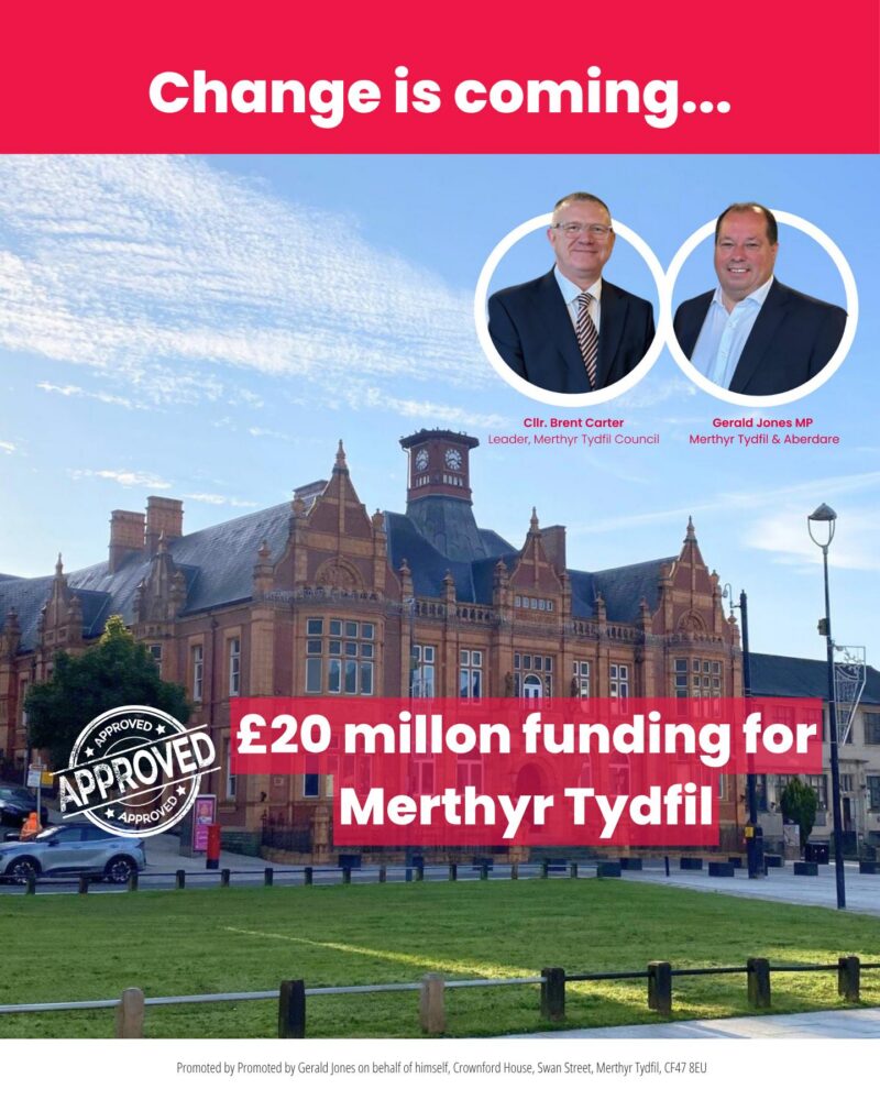 Image of the Redhouse, Merthyr Tydfil and text.