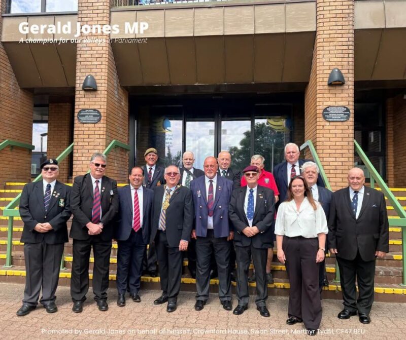 Image of Gerald Jones MP with others at the Civic Centre.